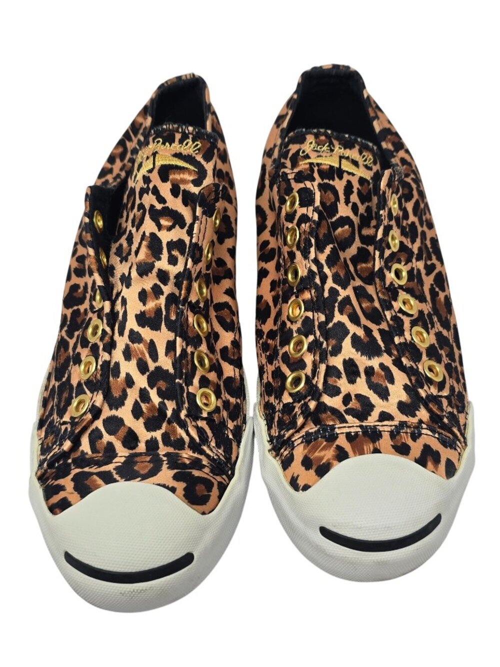 Jack Purcell Converse Leopard Print Slip-On Shoes Womens Size 8